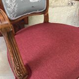 2-seater sofa and 2 armchairs in Louis XV style, revamped