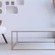 Square coffee table in white marble Ibiza