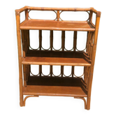 Rattan shelf .