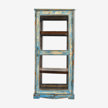 Black central window in patinated wood