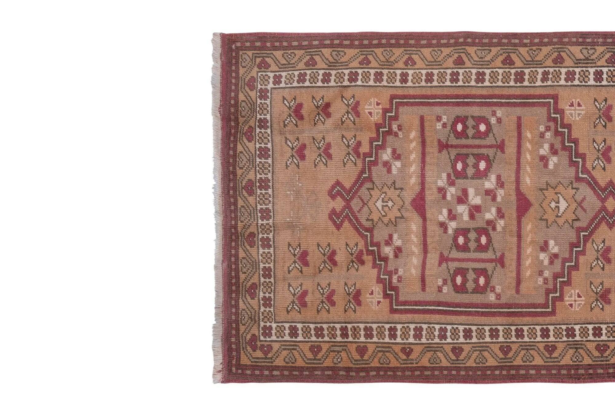 Vintage Turkish hallway rug 71x216 cm