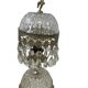Set of 2 vintage crystal table lamps / mini lamps