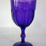 12 grands verres colorés vintage