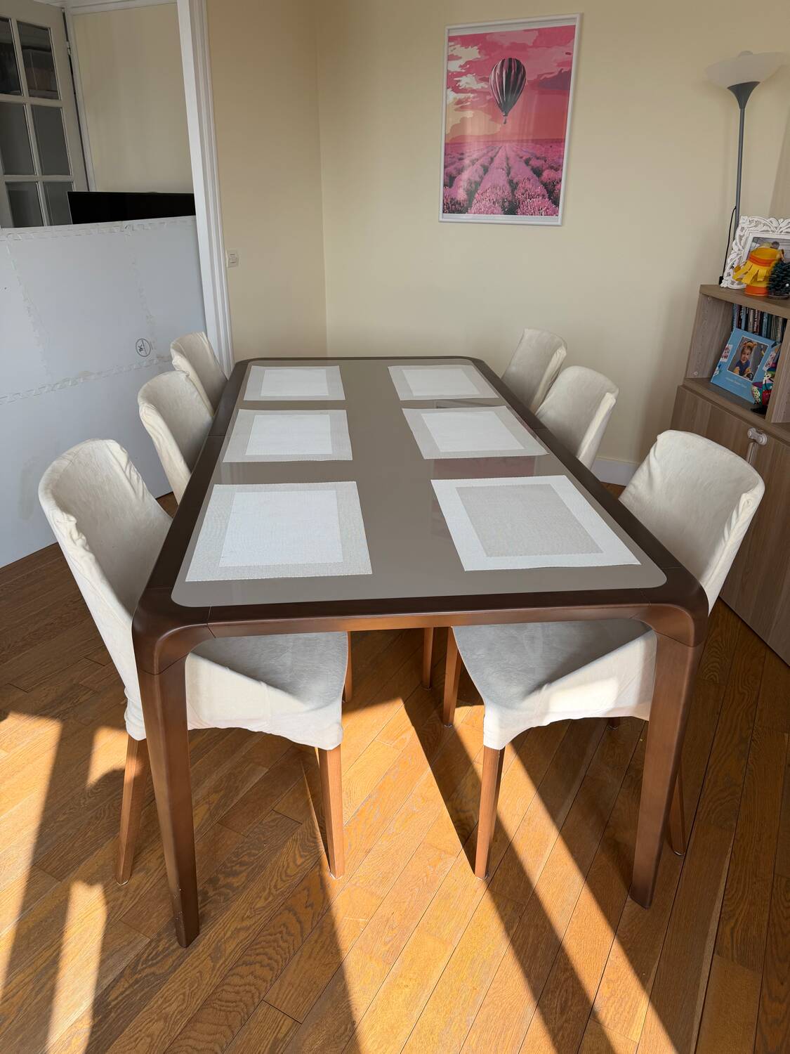 Extensible dining table Roche Bobois “Brio” – 200/260 cm – Designed by S