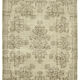 Hand-knotted unique turkish beige rug 208 cm x 310 cm