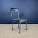 Paire de chaises indus métal gris