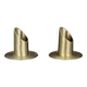 Pair of brushed brass candlesticks 70s