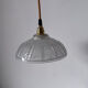 Pair of moulded glass light fixtures