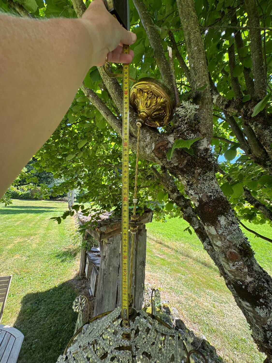 Antique chandelier from the 1930s