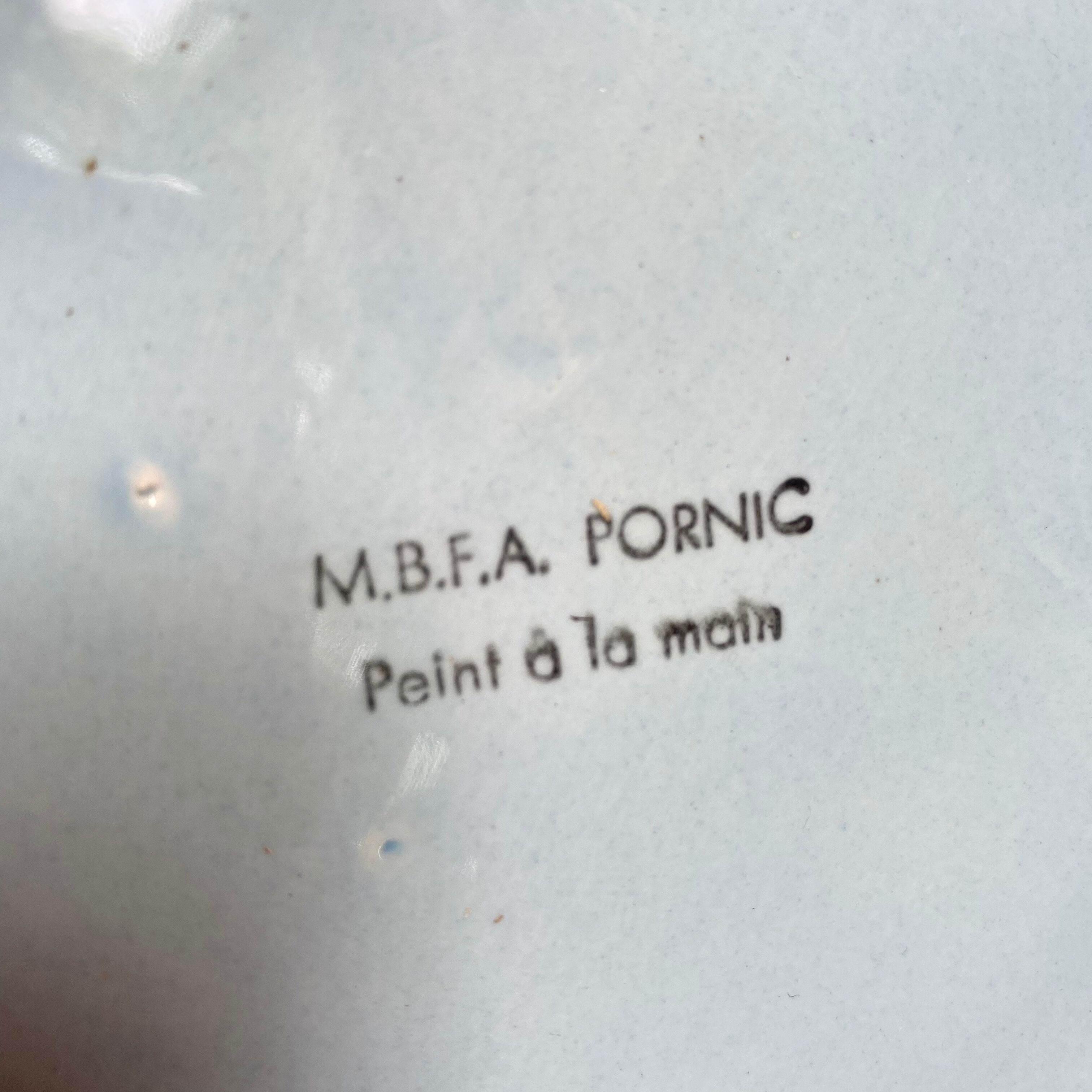 Vintage oyster plates