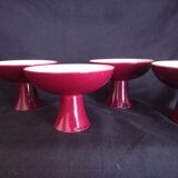 Set of 4 foot cups in Sèvres ceramic