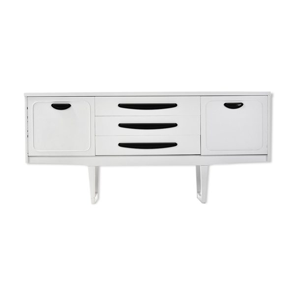 Enfilade laquée blanc circa 1970