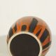 Vintage vase Fat Lava black & orange by Steuler, Germany 1960s
