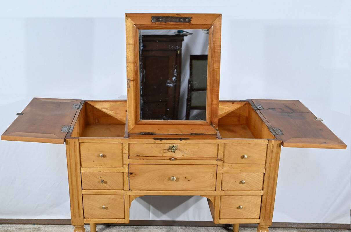Small Dressing Table in Solid Cherry, Louis XVI Period – Late 18th Century