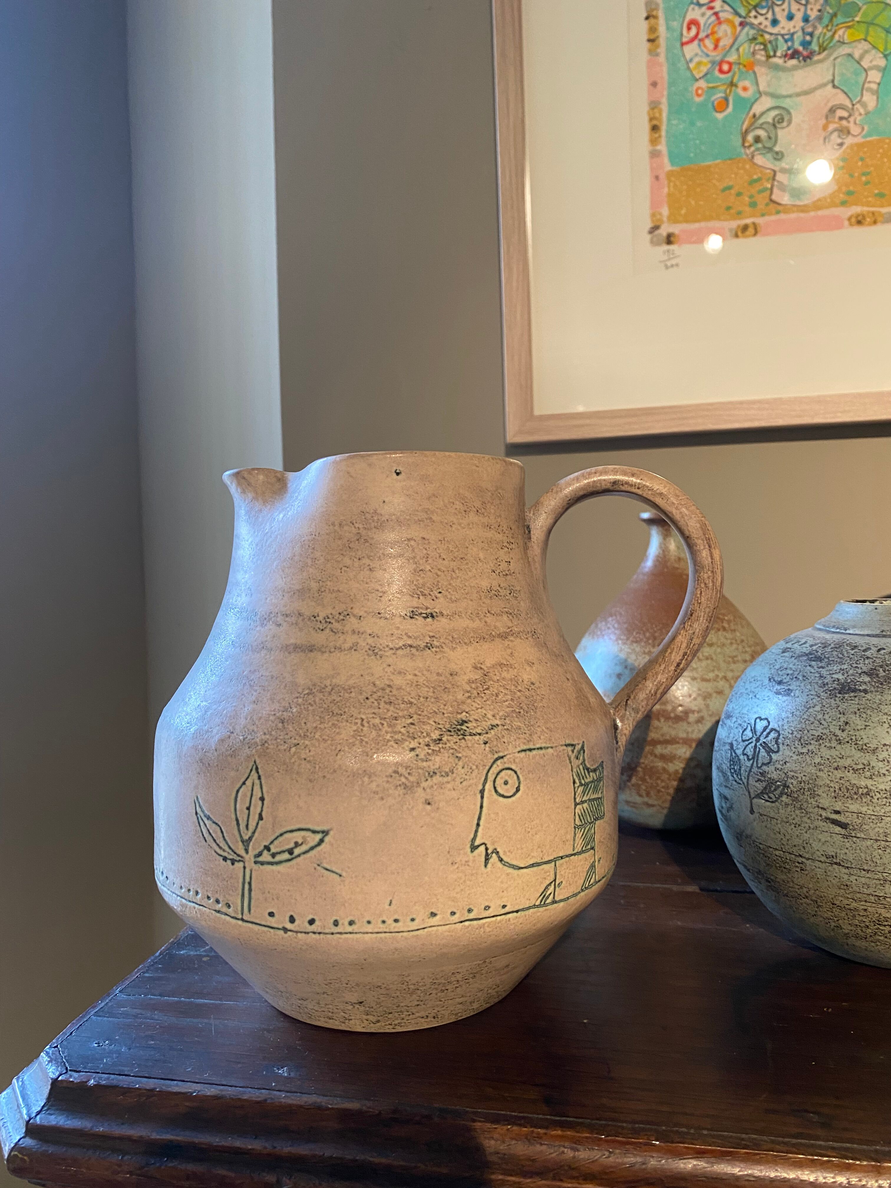 Large ceramic vase Jacques Blin