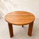 Large extendable table from Maison Regain in solid elm.