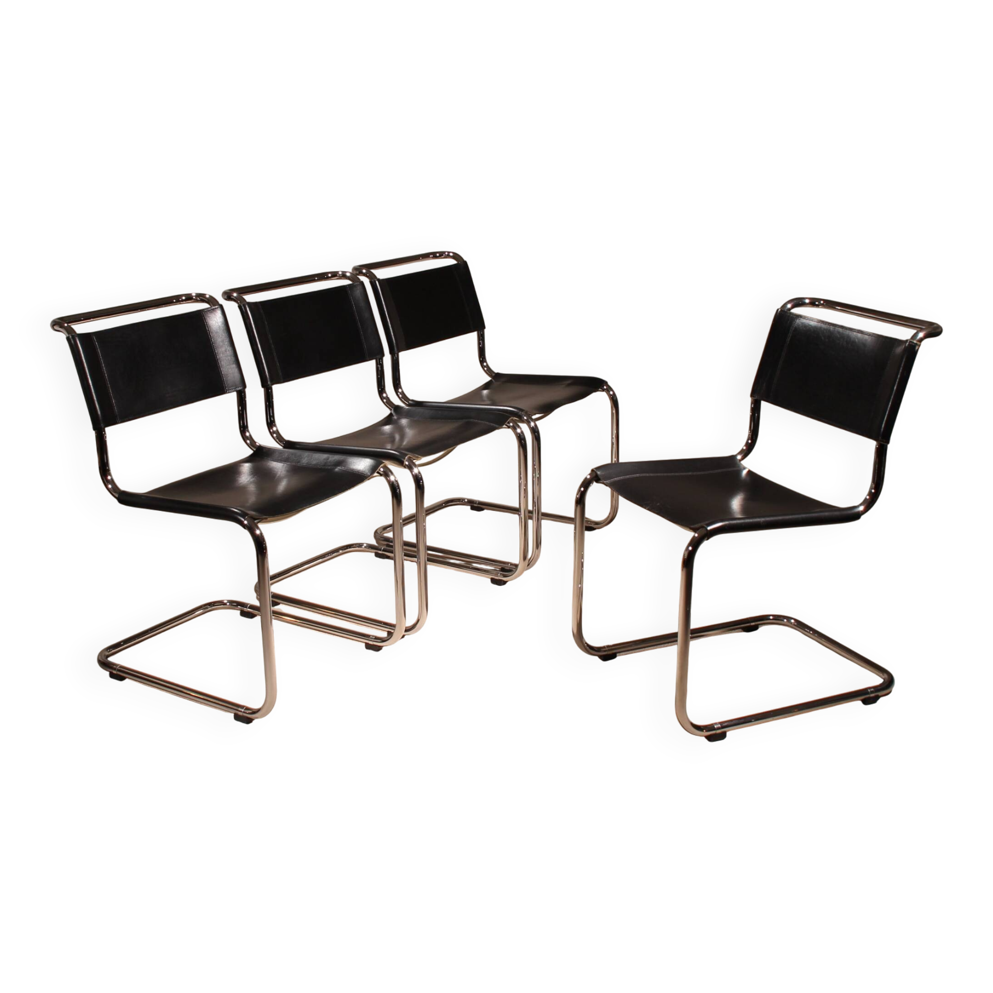Four Cantilever Chairs ‚S33‘ by Mart Stam for Thonet | Germany 1926