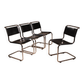 Quatre chaises cantilever ‚S33‘ par Mart Stam pour Thonet | Allemagne 1926