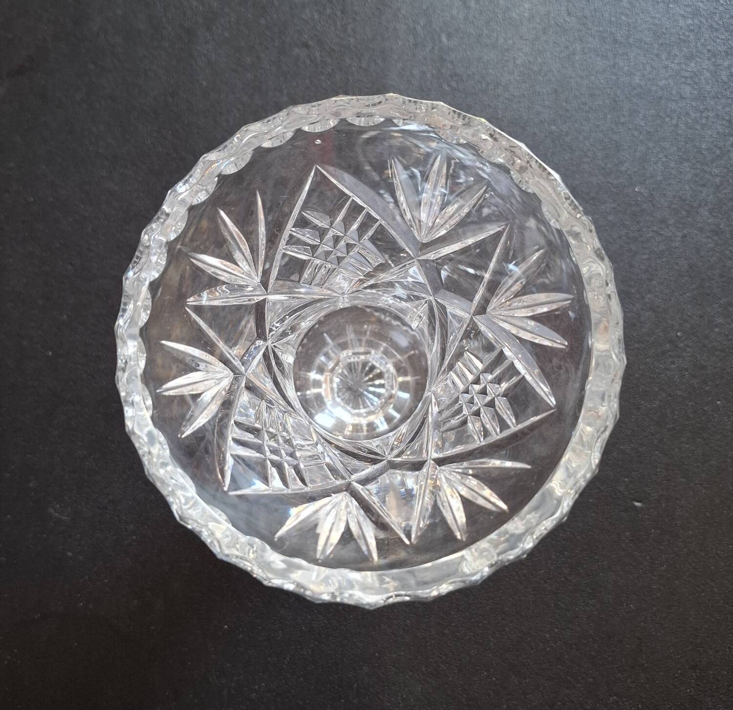 Cut crystal vase from Venice