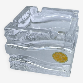 Cendrier en cristal design moderniste Bleikristall West Germany - cendrier pour cigares