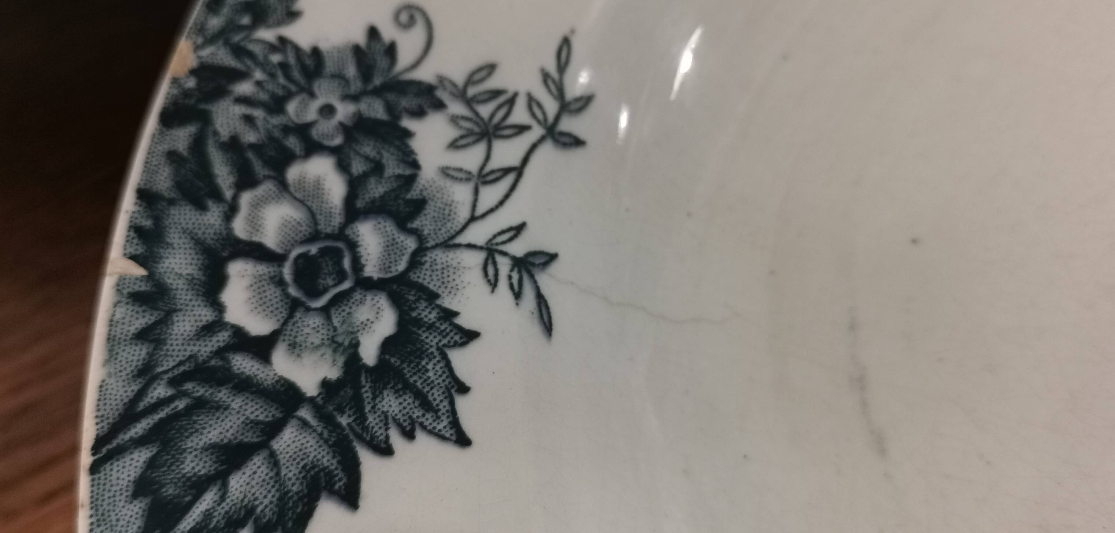 6 earthenware soup plates Moulin des Loups et Hamages