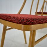 1960s Antonin Suman Beech Dining Chairs, Set of 4