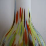 Large Murano vase in multi-colored blown glass - 38.5 cm!