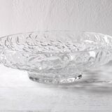 Glass Bowl: Mid-Century Floral Bohemia Plate, Sklo Union / 1960s