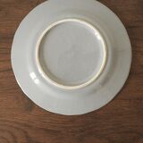Set of 4 blue ceramic dessert plates