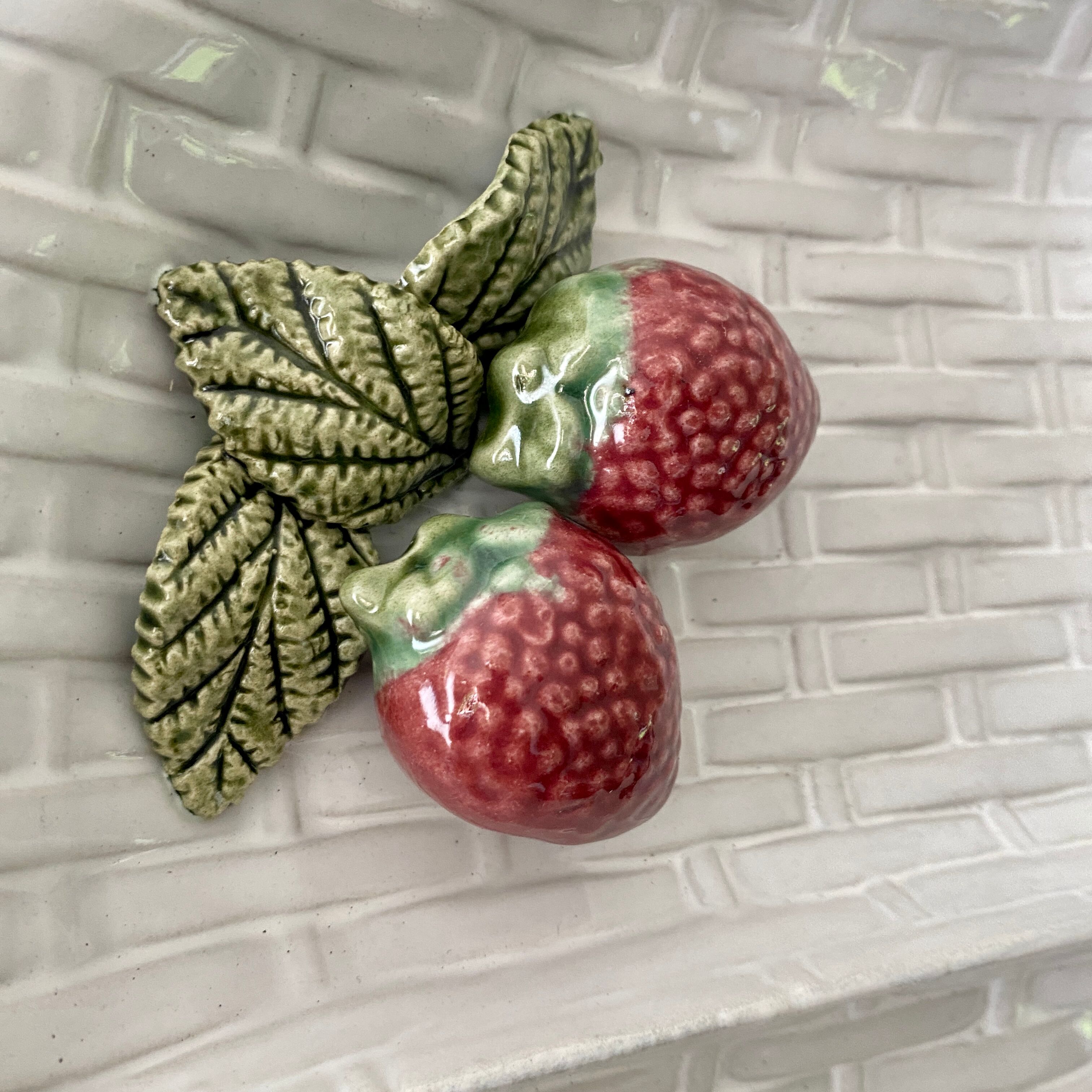 Vintage dish in slip