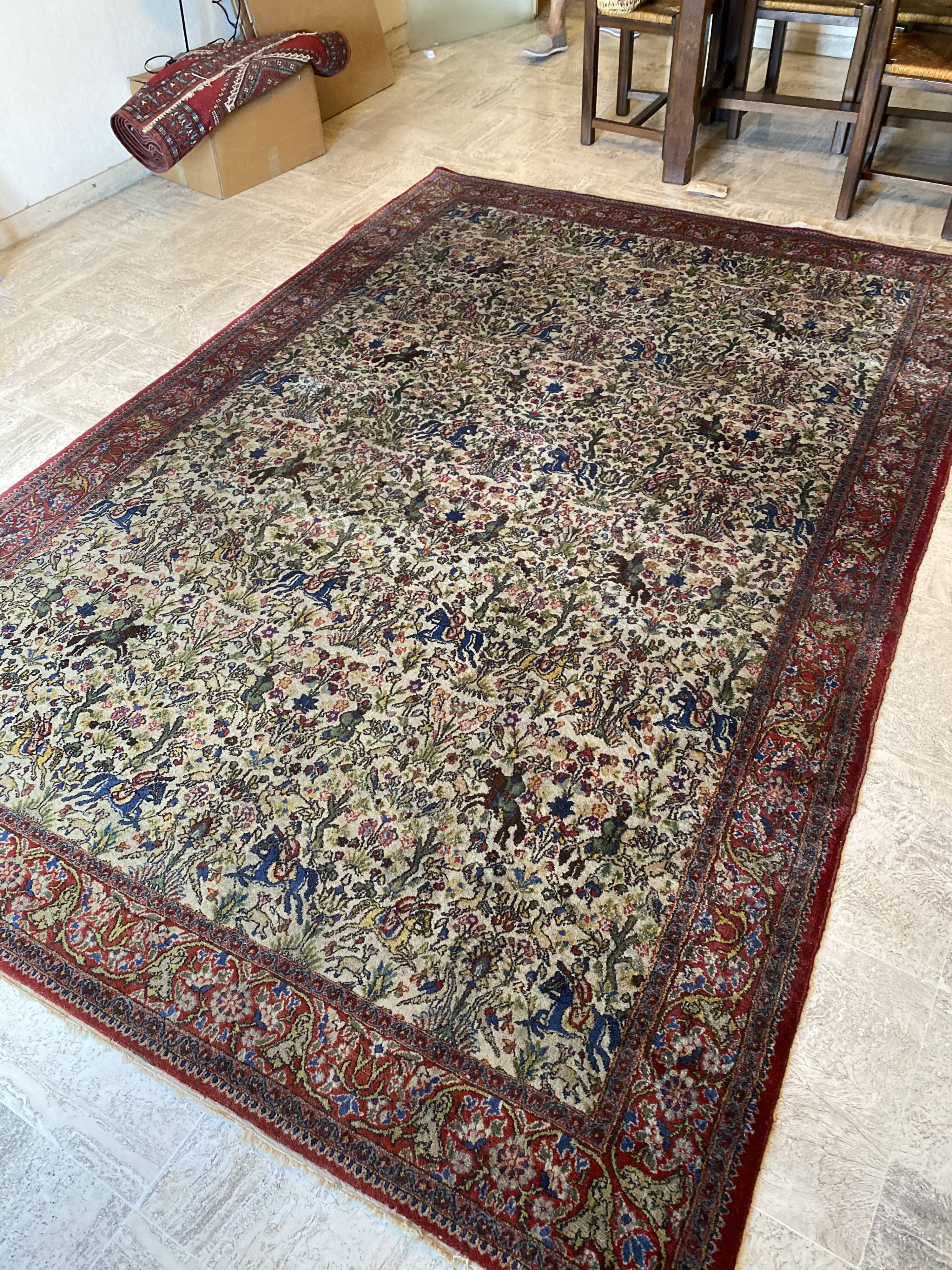 Persian carpet decorating riders