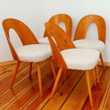 A set of four chairs, proj. A. Suman, Tatr Nabytok, Czechoslovakia, 1960s