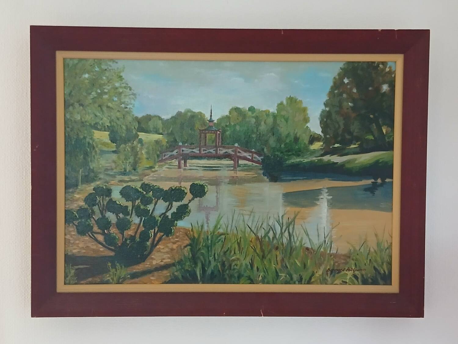 The Apremont Gardens - Oil on canvas
