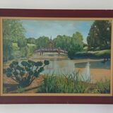 The Apremont Gardens - Oil on canvas