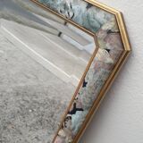 Large vintage beveled mirror (112x39cm)