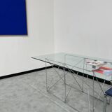 Dining table with folding base by Max Sauze Studio, France, 1970s