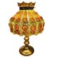 Felipe Derflingher table lamp, amber 1960,70