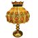 Felipe Derflingher table lamp, amber 1960,70