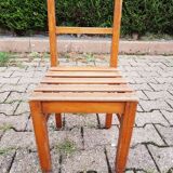 School desk with varnished chair