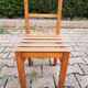 School desk with varnished chair