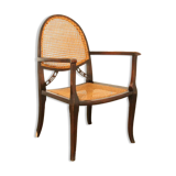 Viennese chair from the 1930s in wicker