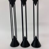 Set of 3 Post Modern candle sticks , 1980's