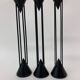 Set of 3 Post Modern candle sticks , 1980's
