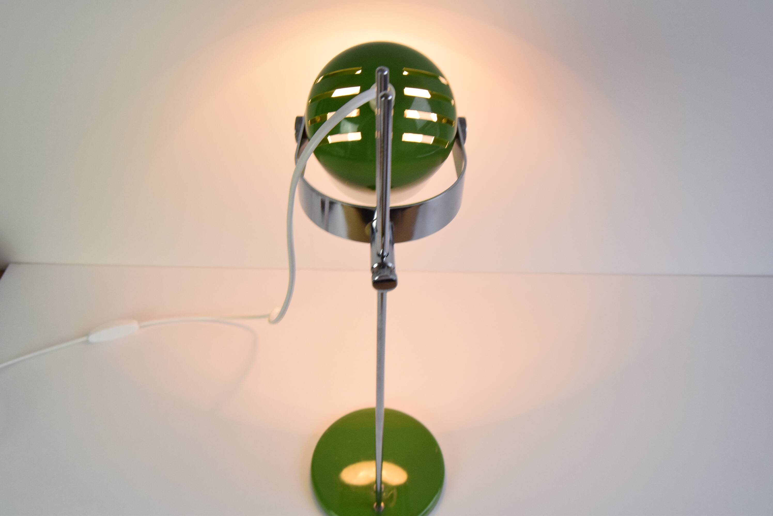 Green Table Lamp Combi Lux by Stanislav Indra, Czechoslovakia, 1970's.