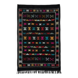 Small black Sabra rug 100x150 cm