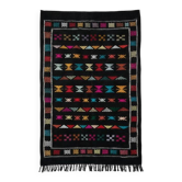 Small black Sabra rug 100x150 cm