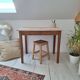 Farmhouse-style wooden desk / side table