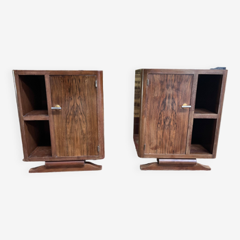 Pair of Art Deco period bedside tables