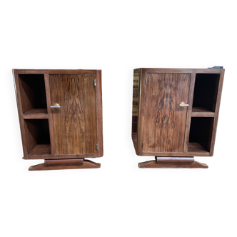 Pair of Art Deco period bedside tables