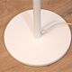 Lampadaire danois en blanc avec accent orange par Jeka Metaltryk, 1970s
